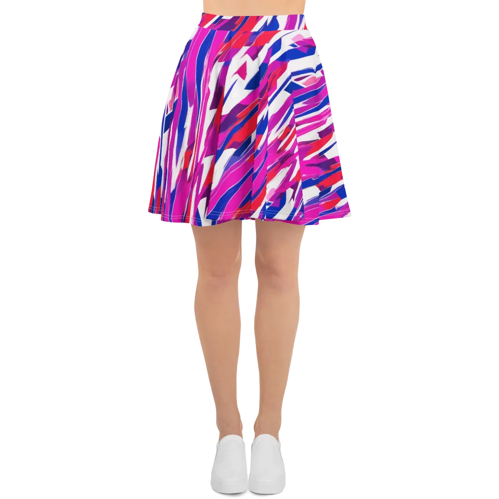 Prismatic Break on Skater Skirt — Front