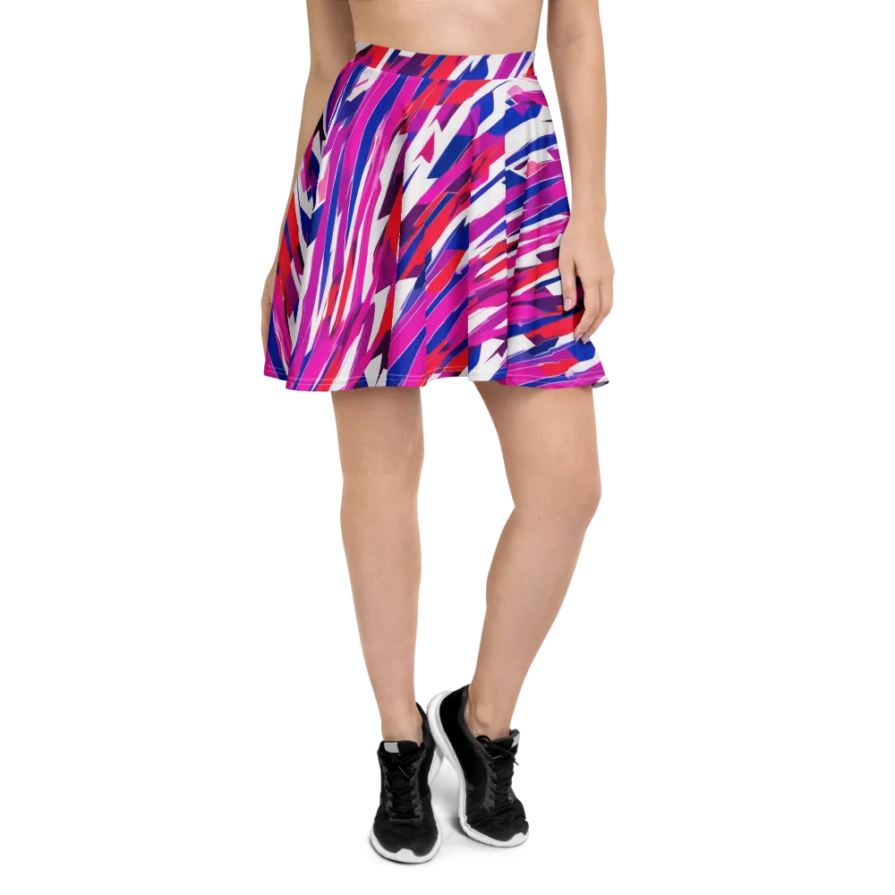 Prismatic Break on Skater Skirt — Front