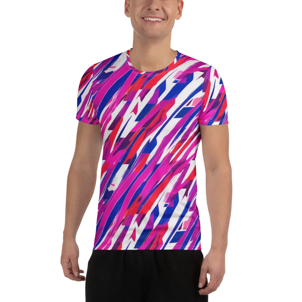 Prismatic Break on Men's Athletic T-Shirt — Front