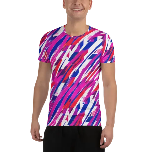 Prismatic Break on a Men's Athletic T-Shirt