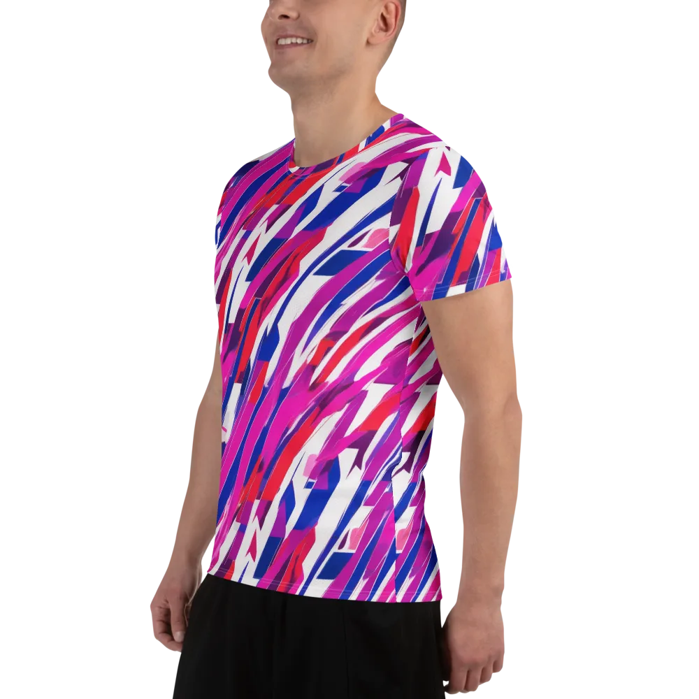 Prismatic Break on Men's Athletic T-Shirt — Left