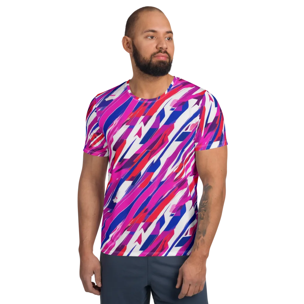 Prismatic Break on Men's Athletic T-Shirt — Front