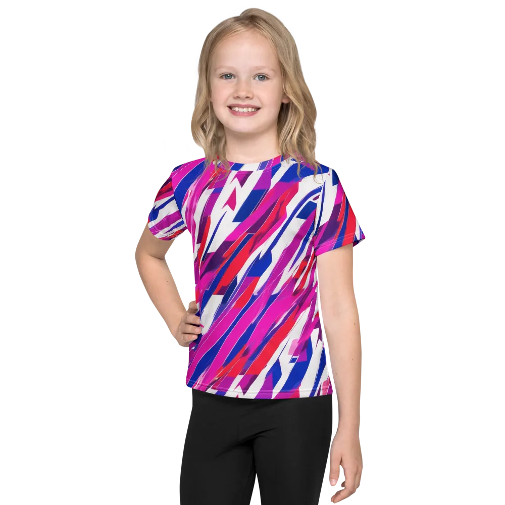 Prismatic Break on Kids Crew Neck T-Shirt — Front