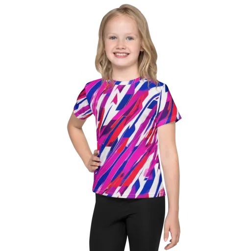 Prismatic Break on a Kids Crew Neck T-Shirt
