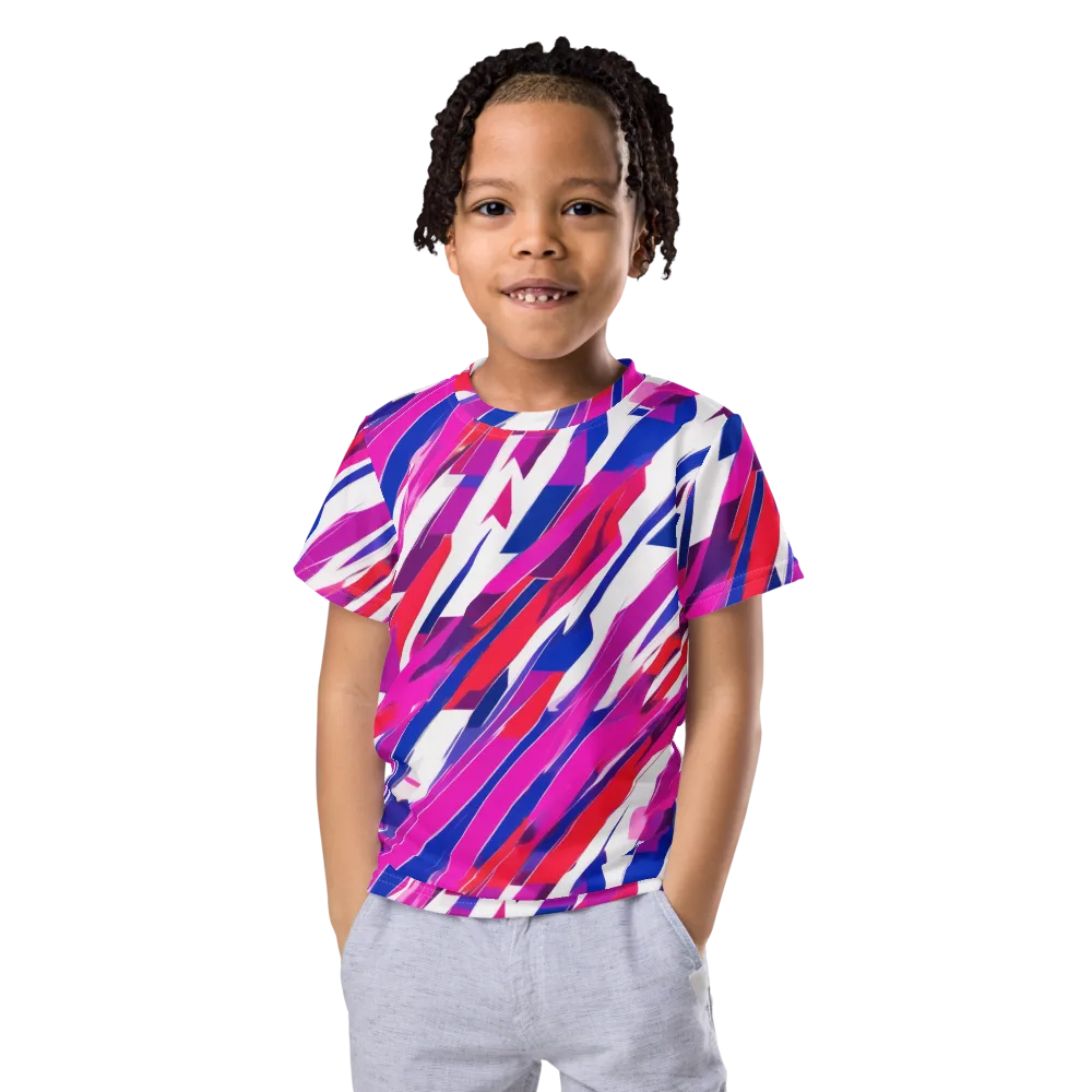 Prismatic Break on Kids Crew Neck T-Shirt — Front