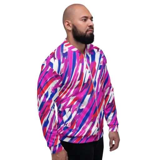 Prismatic Break on a Bomber Jacket