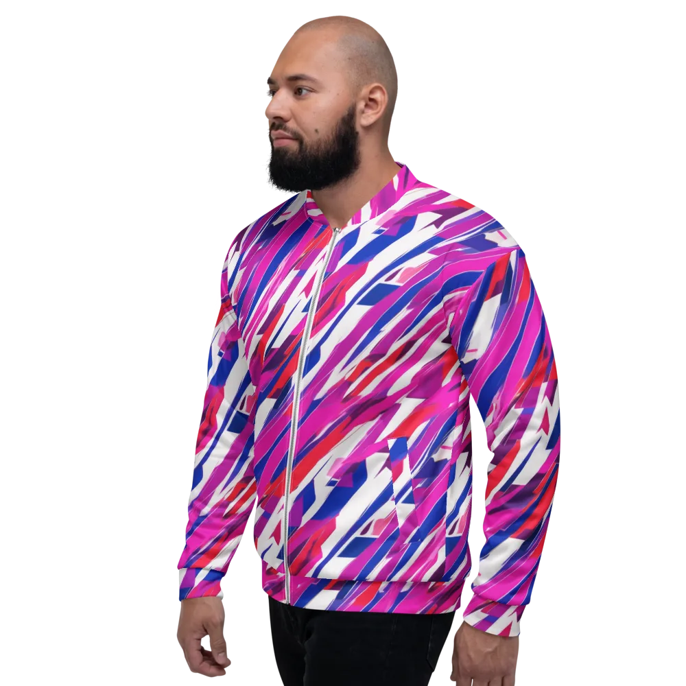 Prismatic Break on Bomber Jacket — Left