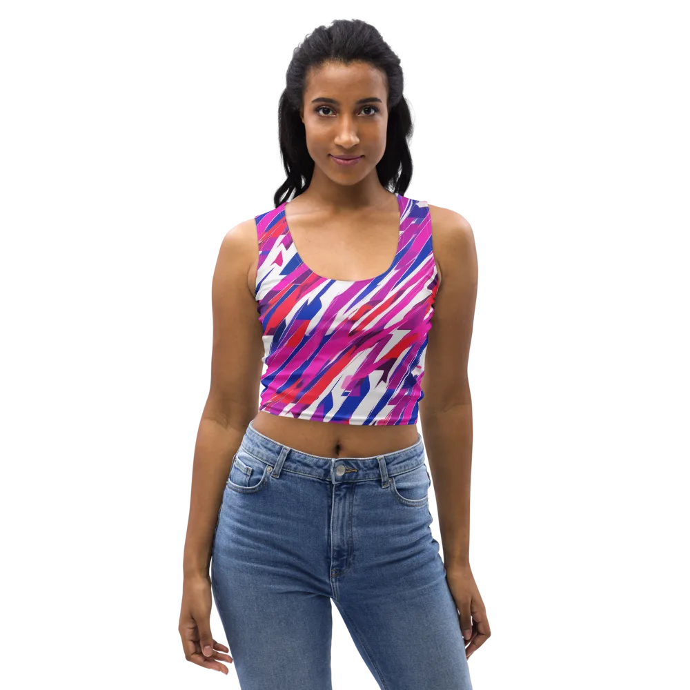 Prismatic Break on Crop Top — Front