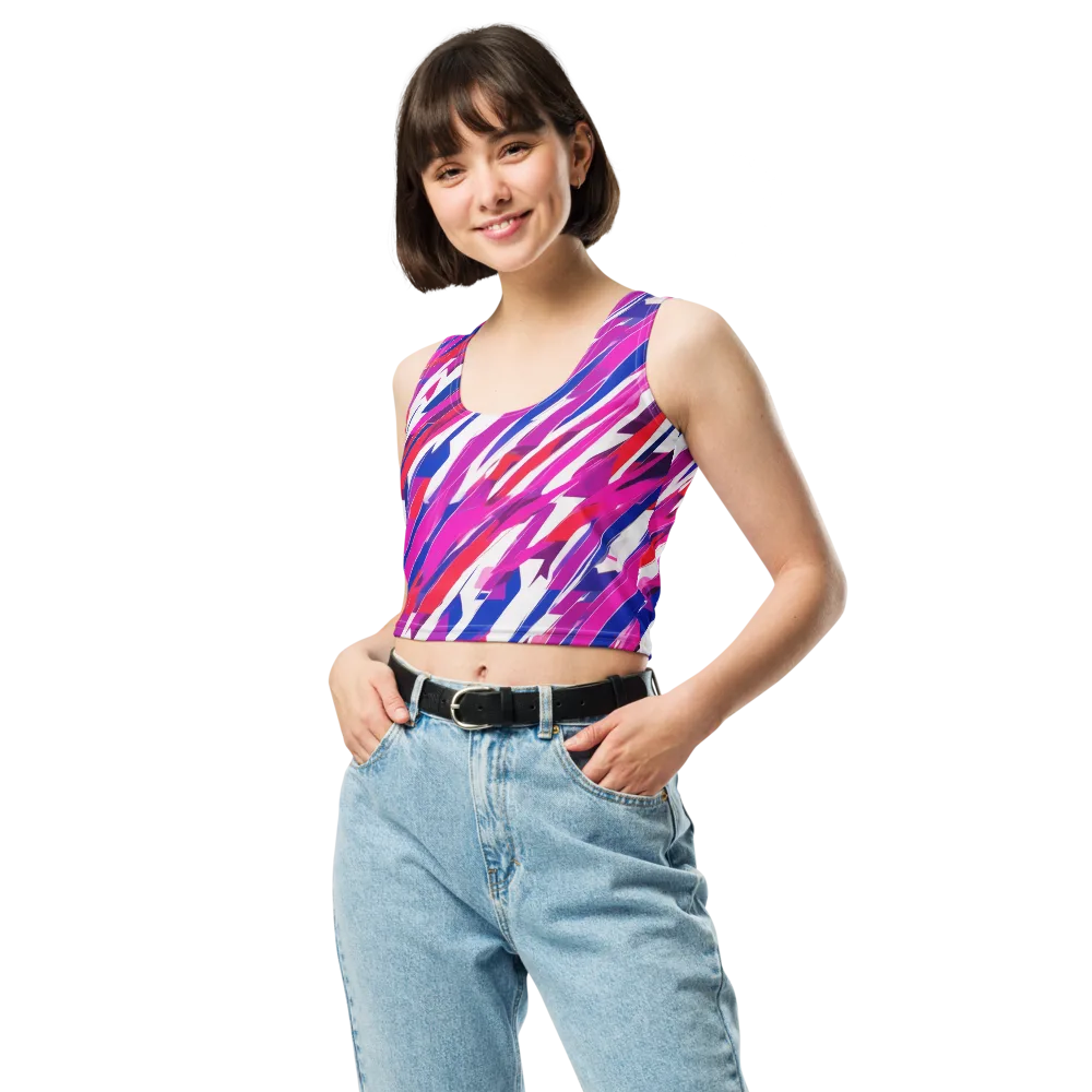 Prismatic Break on Crop Top — Front