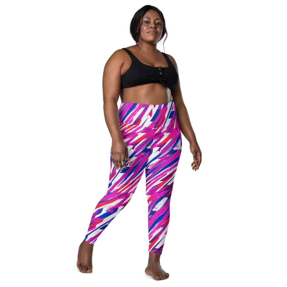 Prismatic Break on Leggings with Pockets — Front