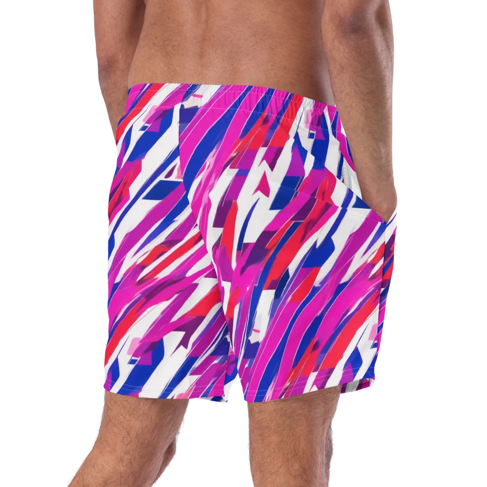 Prismatic Break on Swim Trunks — Right Back