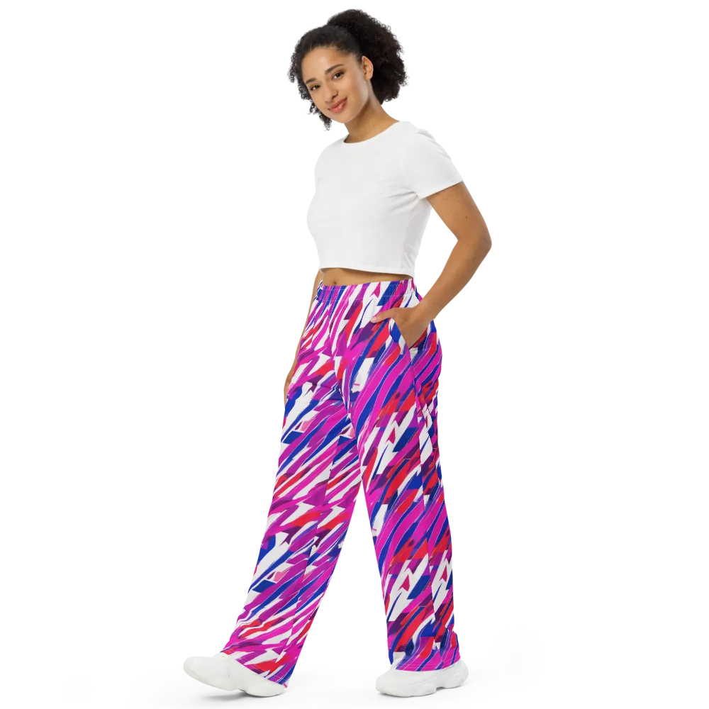 Prismatic Break on Wide-Leg Pants — Left Front