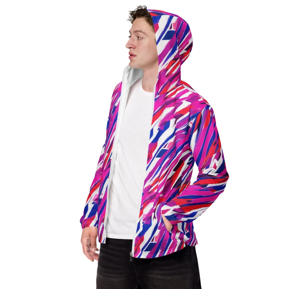 Prismatic Break on Men's Windbreaker — Left Front