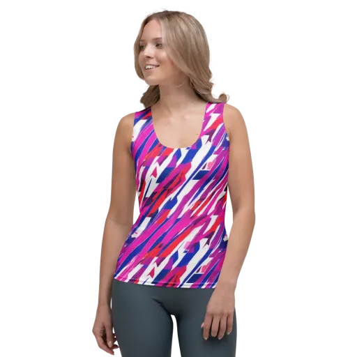 Prismatic Break on a Women's Tank Top