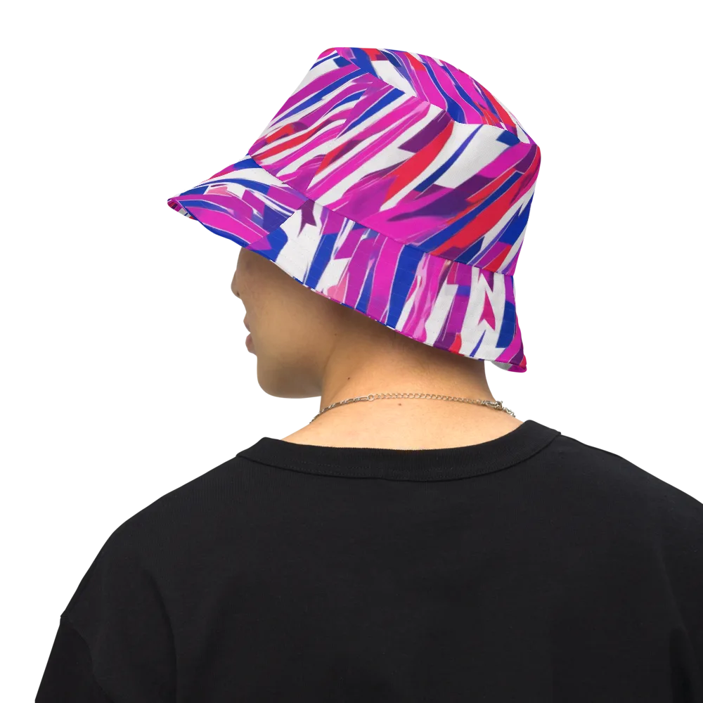 Prismatic Break on Reversible Bucket Hat — Back Inside