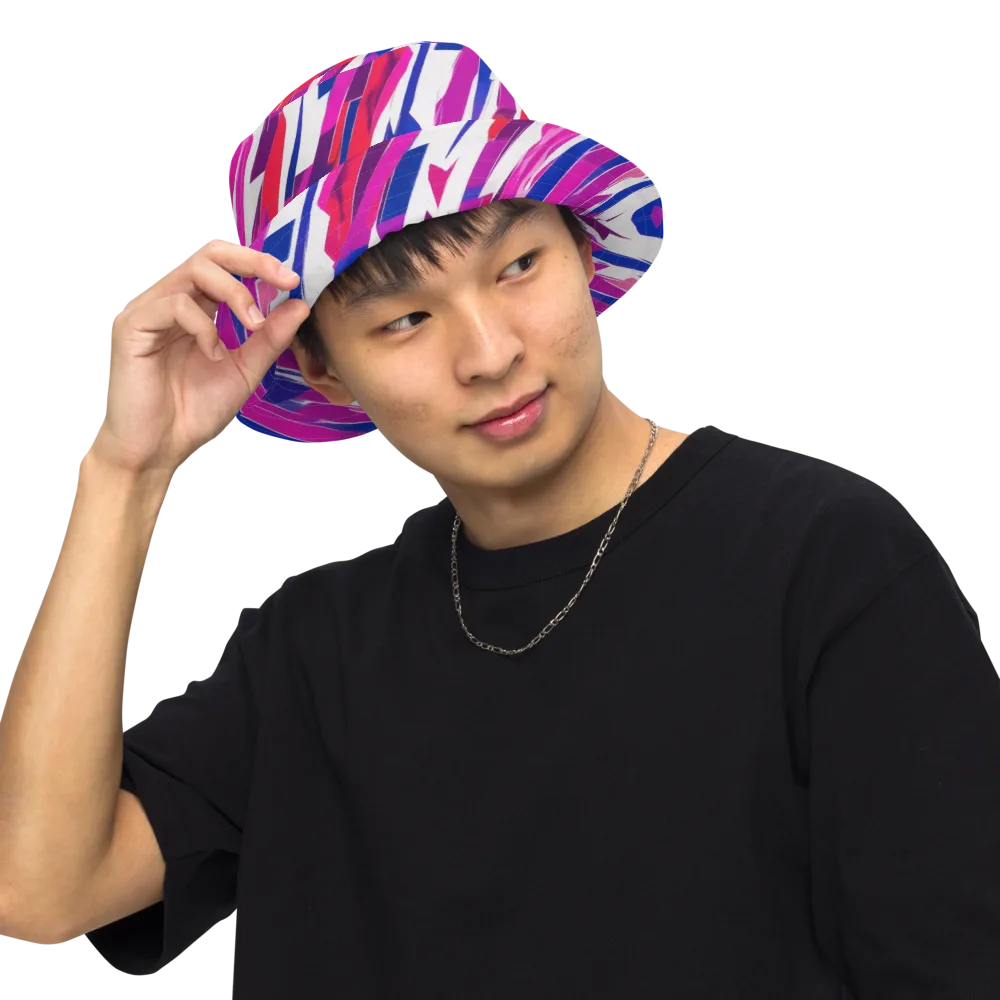 Prismatic Break on Reversible Bucket Hat — Front Inside
