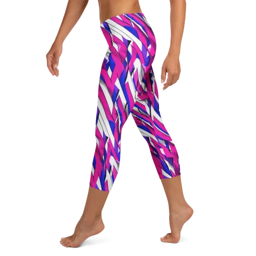 Chromatic Slash on a Capri Leggings