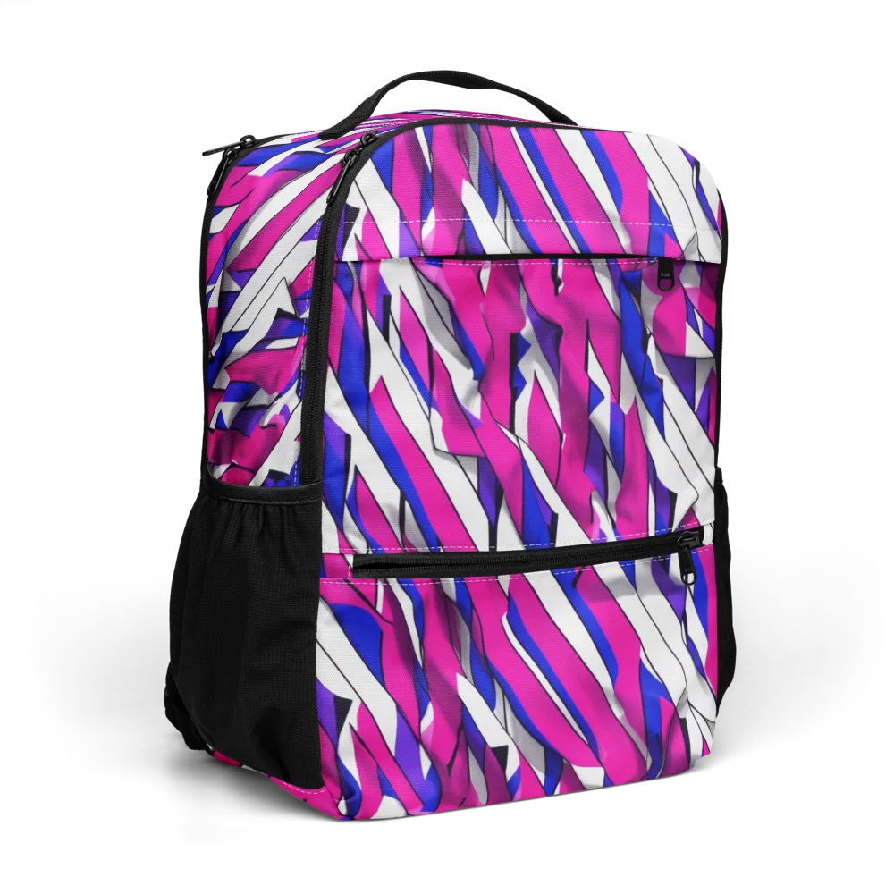 Chromatic Slash on Utility Backpack — Right Front