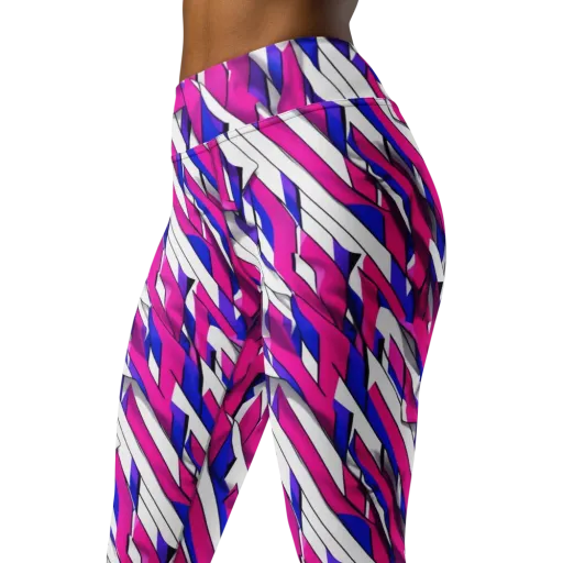 Chromatic Slash on a Yoga Leggings