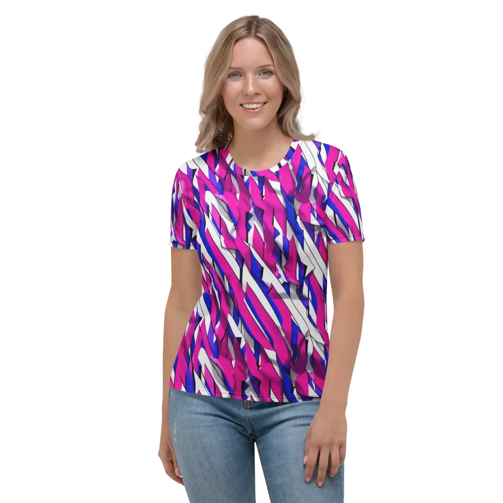 Chromatic Slash on Women's Crew Neck T-Shirt — Front