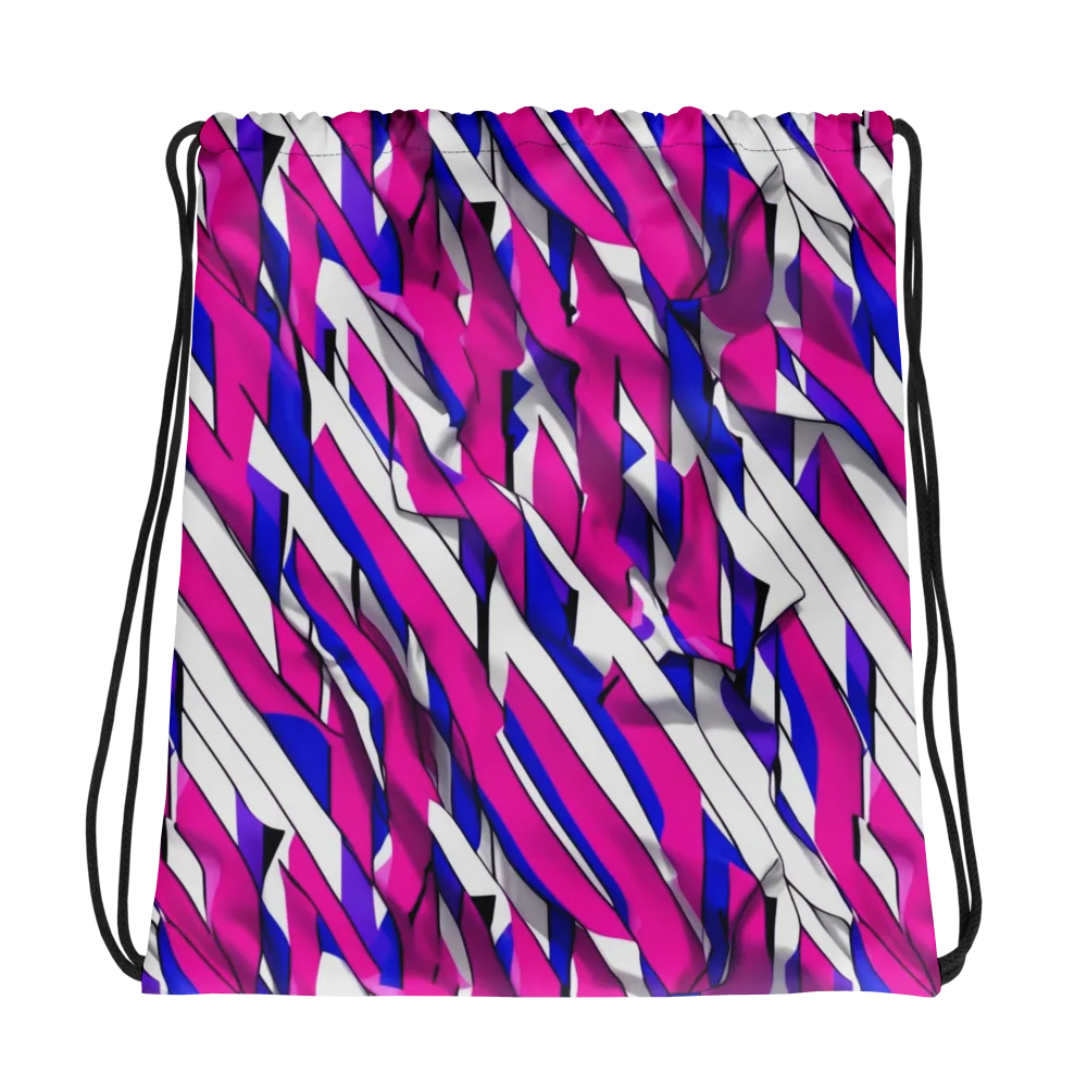 Chromatic Slash on Drawstring Bag — Photo