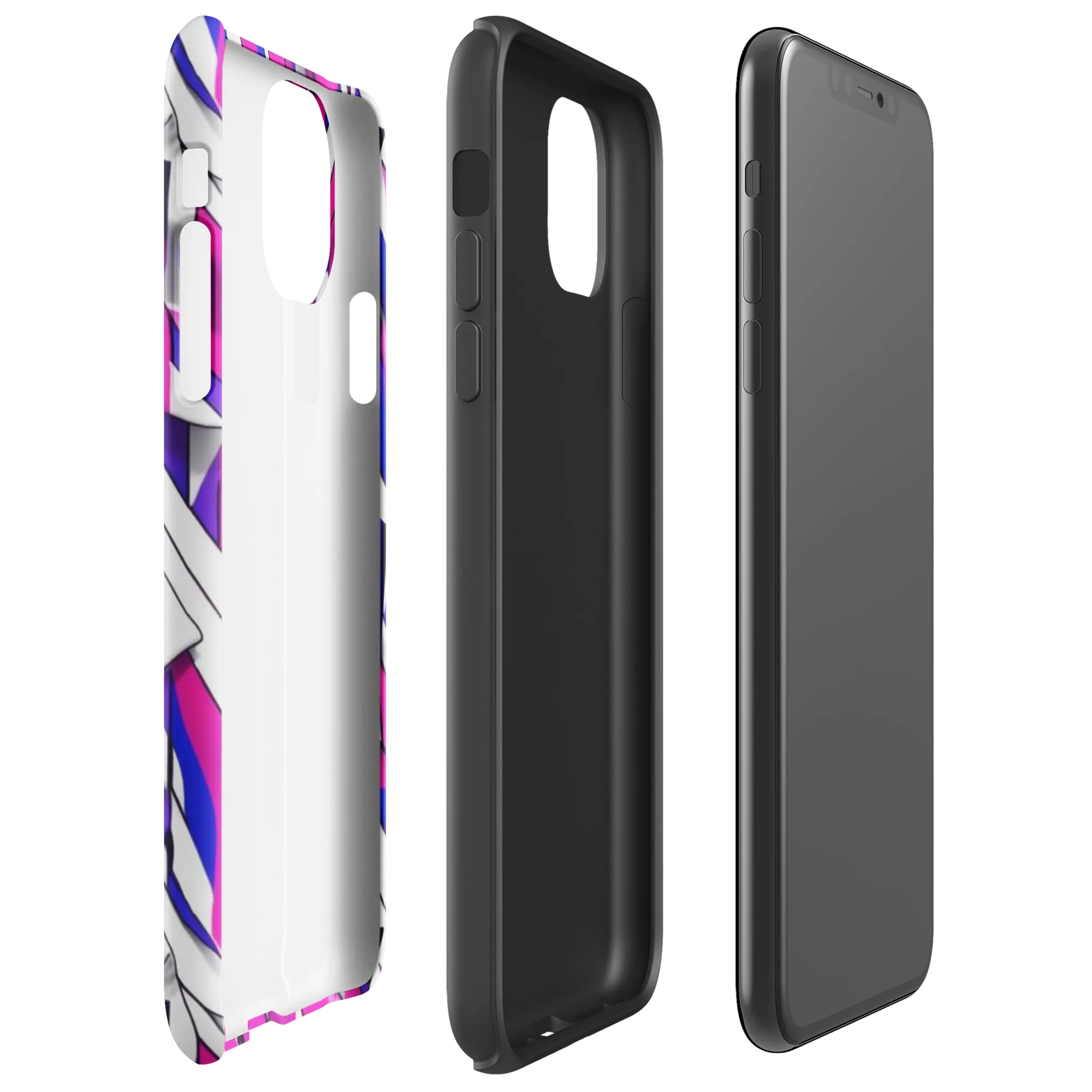 Chromatic Slash on Tough Case for iPhone® — Right