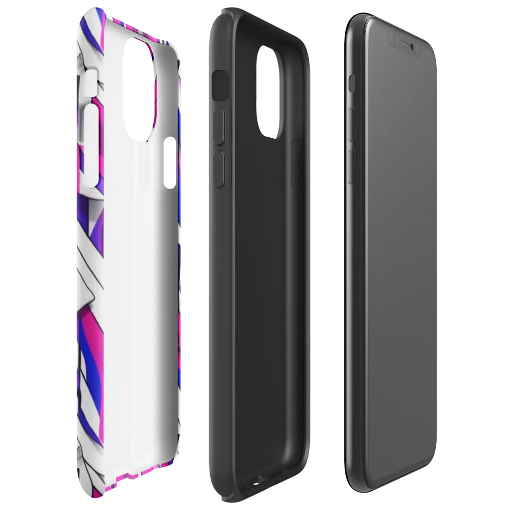 Chromatic Slash on Tough Case for iPhone® — Right