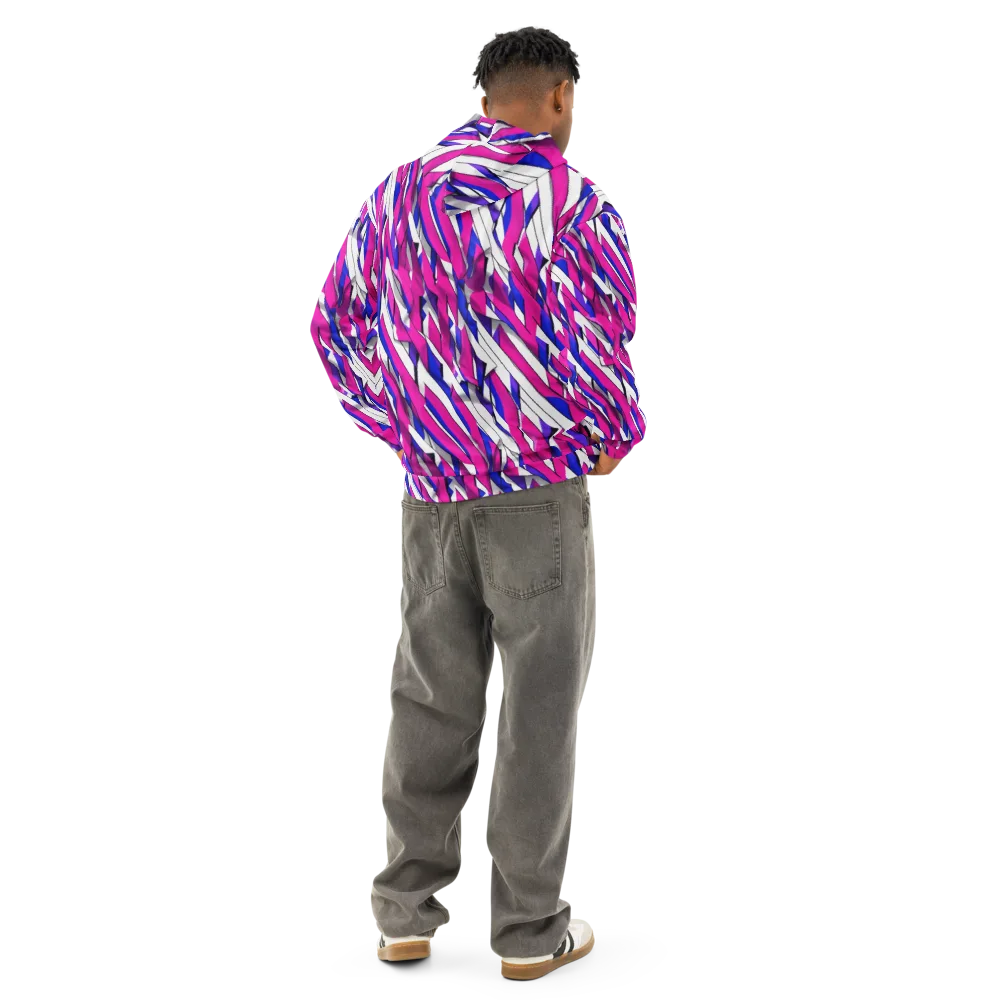 Chromatic Slash on Cotton Hoodie — Back