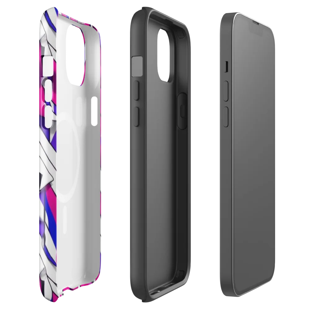 Chromatic Slash on MagSafe Tough Case for iPhone® — Front