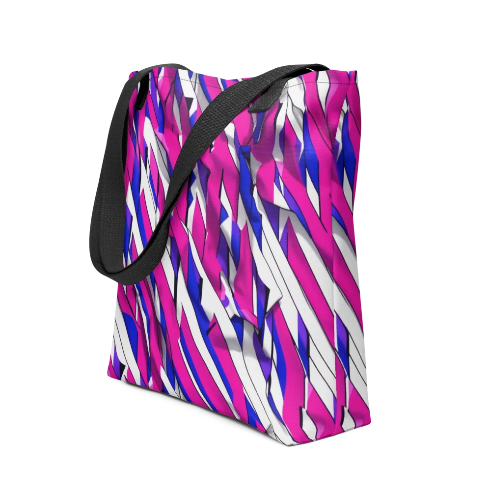Chromatic Slash on Tote Bag — Front