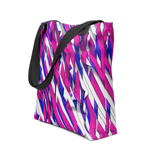 Chromatic Slash on a Tote Bag