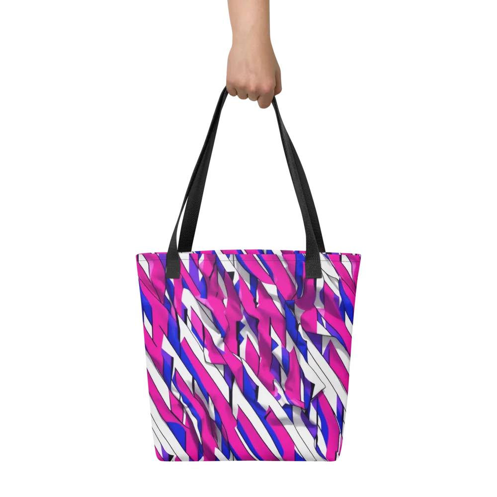 Chromatic Slash on Tote Bag — Front