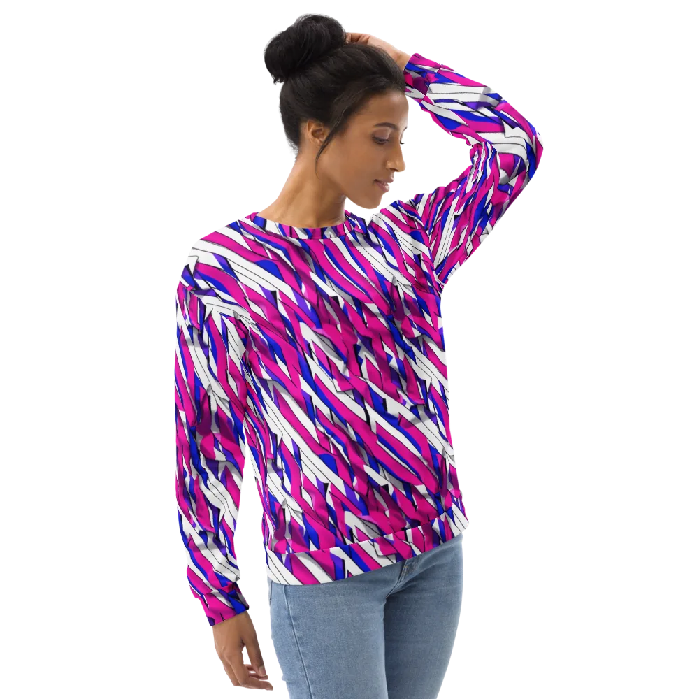 Chromatic Slash on Sweatshirt — Right Front