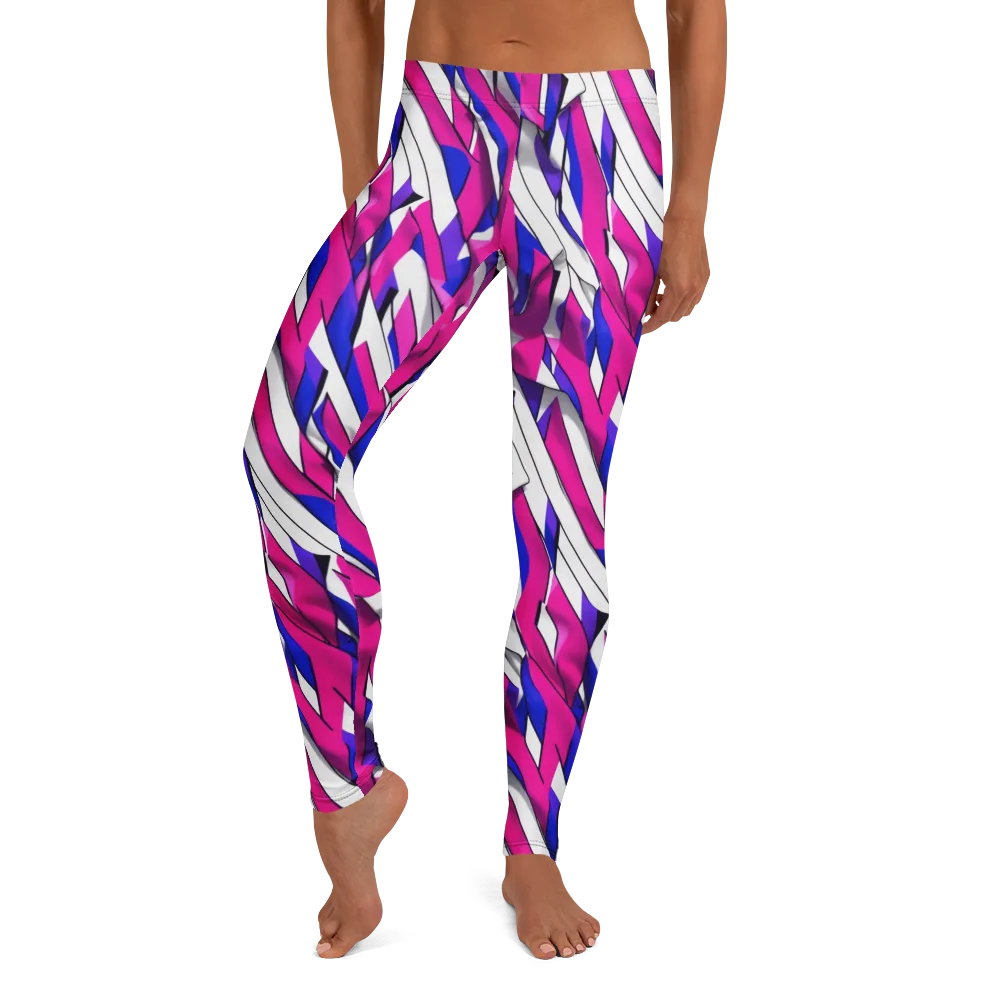 Chromatic Slash on Leggings — Front