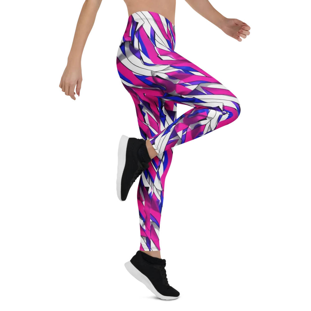 Chromatic Slash on Leggings — Right