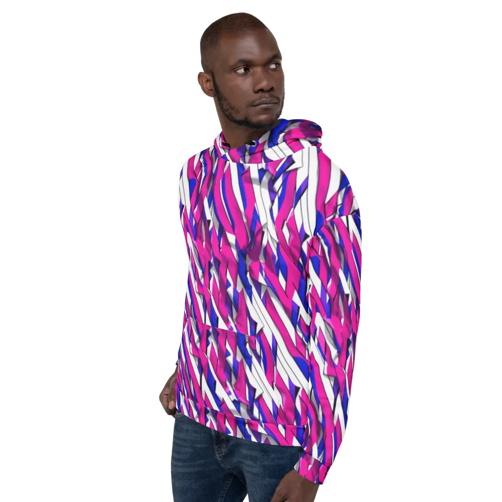 Chromatic Slash on Hoodie — Left