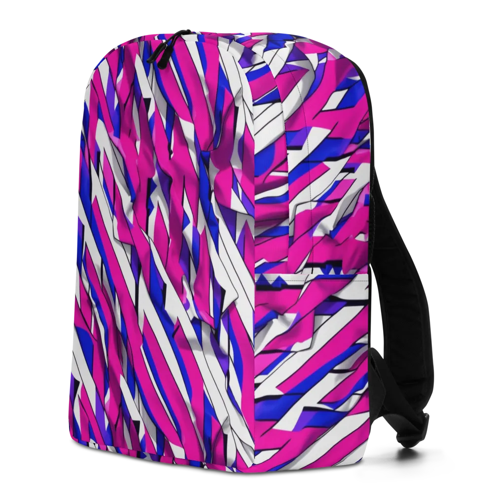 Chromatic Slash on Minimalist Backpack — Left
