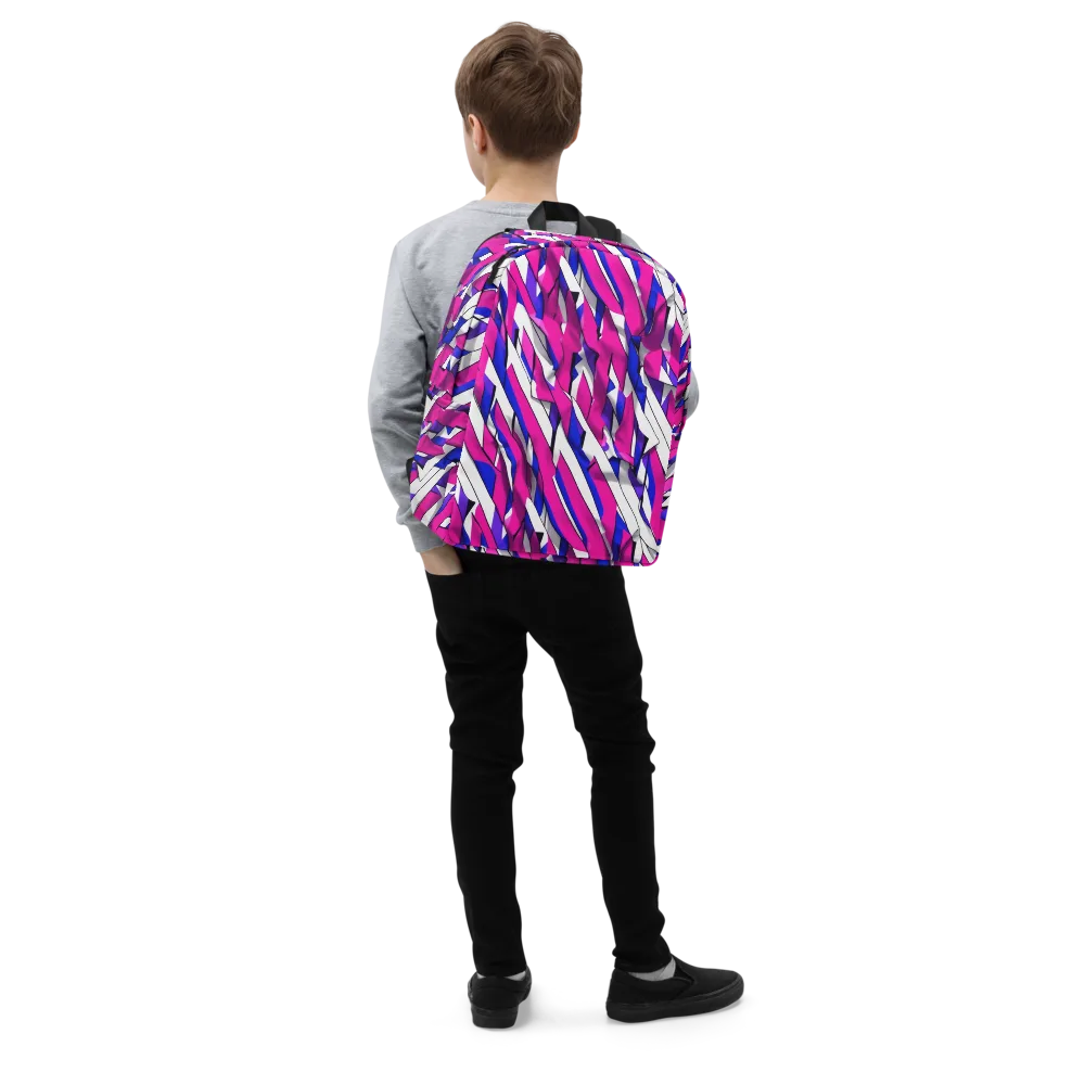 Chromatic Slash on Minimalist Backpack — Right Front