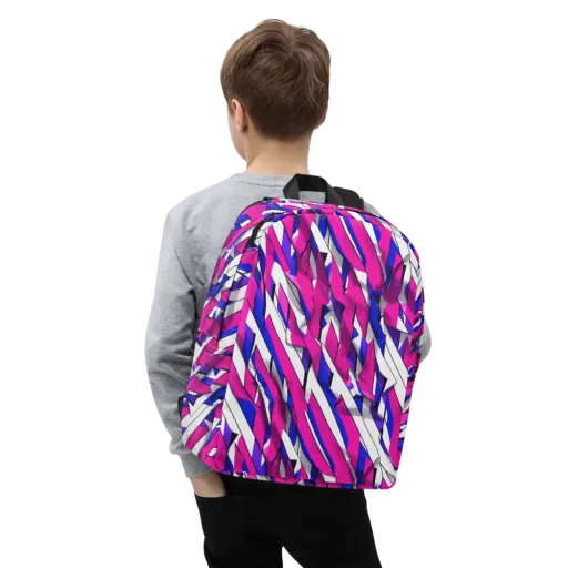 Chromatic Slash on a Minimalist Backpack