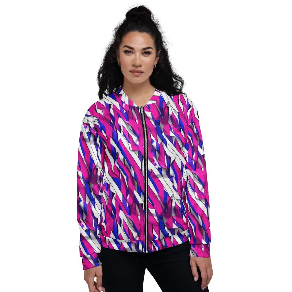 Chromatic Slash on Bomber Jacket — Front