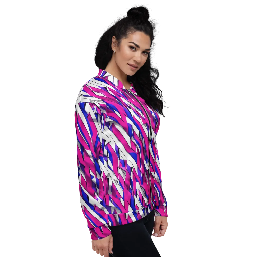 Chromatic Slash on Bomber Jacket — Right