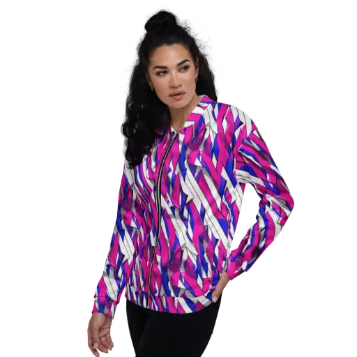 Chromatic Slash on a Bomber Jacket