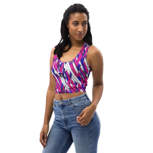 Chromatic Slash on a Crop Top