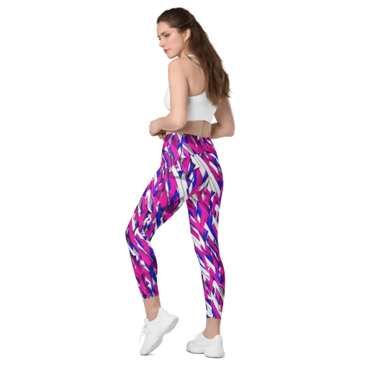 Chromatic Slash on a Leggings with Pockets