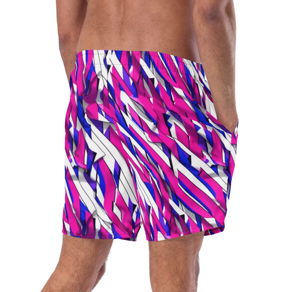 Chromatic Slash on Swim Trunks — Right Back