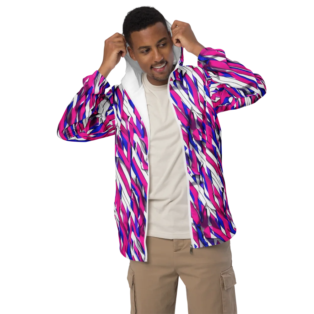 Chromatic Slash on Men's Windbreaker — Front