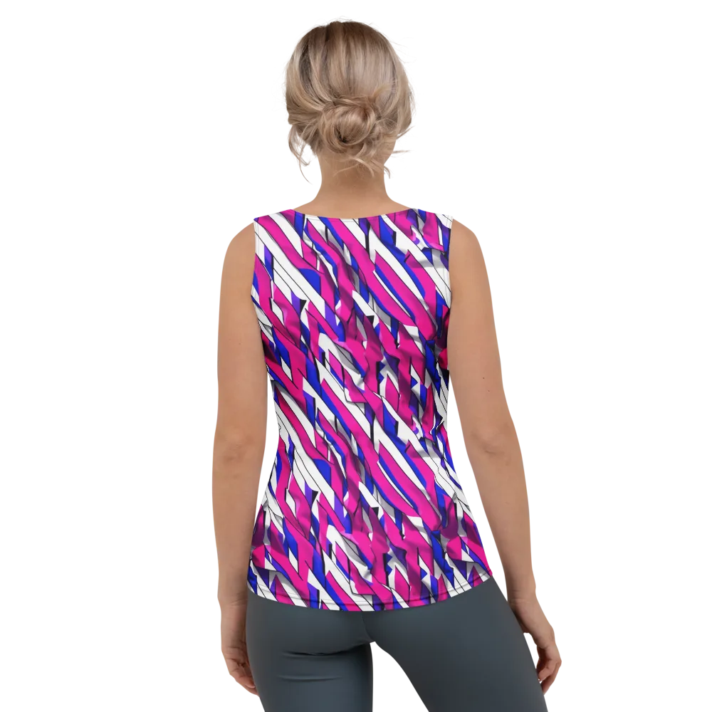 Chromatic Slash on Women's Tank Top — Back