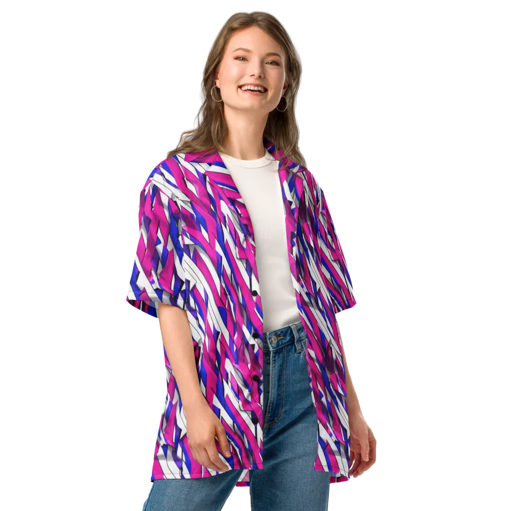 Chromatic Slash on Button Shirt — Front