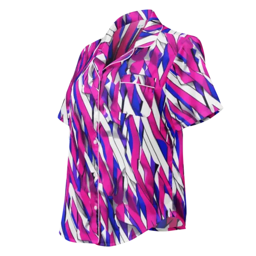 Chromatic Slash on a Women's Short Sleeve Pajama Top