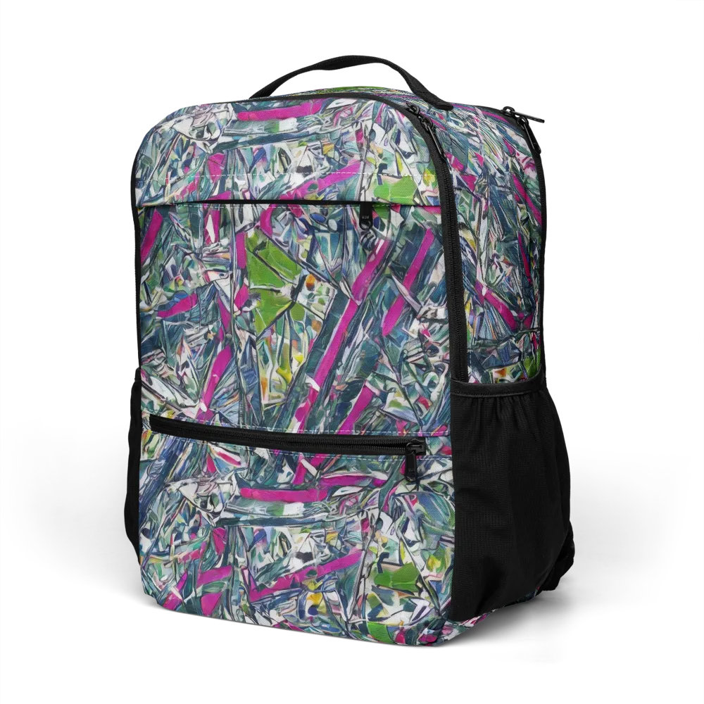 Jewel Distortion on Utility Backpack — Left Front